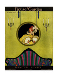 House & Garden Cover - January 1920 Giclee-trykk av H. George Brandt