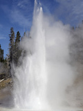 Grand Geyser Erupting, Upper Geyser Basin Geothermal Area, Yellowstone National Park Photographic Print by  Stocktrek Images