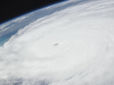 Eye of Hurricane Irene as Viewed from Space Photographic Print by  Stocktrek Images