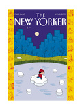 The New Yorker Cover - January 8, 2007 Giclee-trykk av Ivan Brunetti