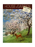House & Garden Cover - May 1938 Giclee-trykk av Pierre Brissaud