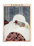 Vogue Cover - January 1919 Impressão giclée por Georges Lepape Vogue Cover - January 1919 Impressão giclée por Georges Lepape