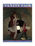 Vanity Fair Cover - February 1929 Lámina giclée por Georges Lepape