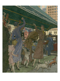 Vogue - February 1930 Giclee-trykk av Pierre Brissaud