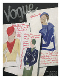 Vogue Cover - April 1932 Giclee-trykk av William Bolin