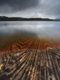 Geology Lines in Sandvannet Lake, Nordland County, Norway Photographic Print by  Stocktrek Images