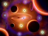 A Cosmic Place Where Time and Space Fuse into a Multitude of Possibilities Photographic Print by  Stocktrek Images