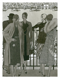 Vogue - March 1930 Gicleetryck av Pierre Mourgue Vogue - March 1930 Gicleetryck av Pierre Mourgue