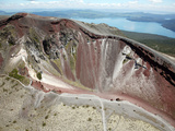 Aerial View of Rhyolite Dome Complex, Mount Tarawera Volcano, New Zealand Photographic Print by  Stocktrek Images