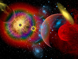 The Universe in a Perpetual State of Chaos Reprodukcja zdjęcia autor Stocktrek Images