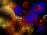The Universe and its Wondrous Colors and Variety of Stars and Planets Photographic Print by  Stocktrek Images