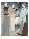 Vogue - January 1934 Gicleetryck av Pierre Mourgue Vogue - January 1934 Gicleetryck av Pierre Mourgue