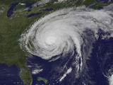 Satellite View of Hurricane Irene Fotografie-Druck von  Stocktrek Images