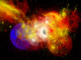 A Dying Star Turns Nova as it Blows Itself Apart Photographie par  Stocktrek Images
