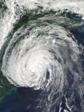 Hurricane Earl Off the Mid-Atlantic Photographic Print by  Stocktrek Images