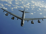 A U.S. Air Force B-52 Stratofortress Flies a Mission over the Pacific Ocean Photographic Print by  Stocktrek Images