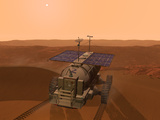 Artist's Concept of a Martian Rover Photographic Print by  Stocktrek Images