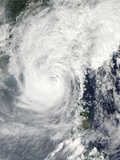 Typhoon Megi Photographic Print by  Stocktrek Images