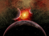 Artist' Concept Illustrating the Stellar Explosion of a Supernova Photographic Print by  Stocktrek Images