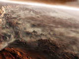 Aram Chaos, a Crater Shaped by Catastrophic Groundwater Release, on the Planet Mars Photographic Print by  Stocktrek Images