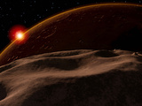 An Eclipse of the Sun by Mars as Seen from the Surface of its Moon, Phobos Photographic Print by  Stocktrek Images