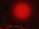 The Giant Red Carbon Star known as Y Canum Venaticorum Photographic Print by  Stocktrek Images