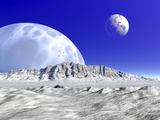 Artist's Concept of an Alien Planetary System Photographic Print by  Stocktrek Images