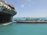 A Landing Craft Utility Approaches the Well Deck of USS Essex Photographic Print by  Stocktrek Images