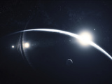 View of a Sunrise from an Orbital Laboratory Photographic Print by  Stocktrek Images