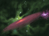 Protostellar Disk Photographic Print by  Stocktrek Images