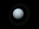 Artist's Concept of Uranus and its Rings Photographic Print by  Stocktrek Images