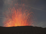 Strombolian Eruption of Mount Bromo Volcano, Tengger Caldera, Java, Indonesia Photographic Print by  Stocktrek Images