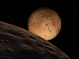 Mars Seen from its Outer Moon, Deimos Photographie par  Stocktrek Images