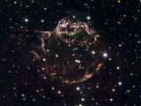 A Detailed View at the Tattered Remains of a Supernova Explosion known as Cassiopeia A Photographie par  Stocktrek Images