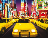 Times Square - Yellow Cabs Poster