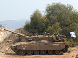 The Merkava Mark IV Main Battle Tank of the Israel Defense Force Lámina fotográfica por Stocktrek Images