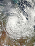 Tropical Cyclone Yasi over Australia Photographic Print by  Stocktrek Images