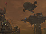 Illustration of a Spacecraft and Astronauts at a Mining Site on Saturn's Moon Titan Fotografisk tryk af Stocktrek Images Illustration of a Spacecraft and Astronauts at a Mining Site on Saturn's Moon Titan Fotografisk tryk af Stocktrek Images