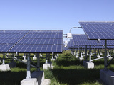 A Photovoltaic System of Solar Cells Photographie par  Stocktrek Images