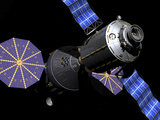 Deep Space Vehicle and Extended Stay Module Starboard Bow View Close-Up Photographic Print by  Stocktrek Images