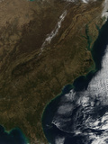 Satellite View of the Southeastern United States Photographic Print by  Stocktrek Images