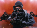 Navy Divers on a Training Reconnaissance Exercise Photographic Print by  Stocktrek Images