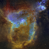 IC 1805, the Heart Nebula Photographic Print by  Stocktrek Images