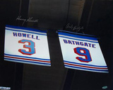 Andy Bathgate And Harry Howell Dual Autographed Howell & Bathgate Retirement Banners Horizontal Pho Foto