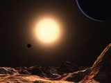 The Orange Giant Pollux Photographic Print by  Stocktrek Images