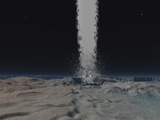 Eruption of an Ice Volcanoe on the Surface of Neptunes Moon Triton Photographic Print by  Stocktrek Images