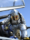 A Rescue Drill Is Performed on the Flight Deck of USS George H.W. Bush Photographic Print by  Stocktrek Images