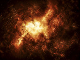 A Nebula Surrounded by Stars Photographic Print by  Stocktrek Images