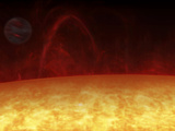 Artist's Concept of a Hot Jupiter Orbiting a Star Named 51 Pegasi Photographic Print by  Stocktrek Images