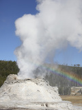 Castle Geyser Eruption, Upper Geyser Basin Geothermal Area, Yellowstone National Park, Wyoming Photographic Print by  Stocktrek Images